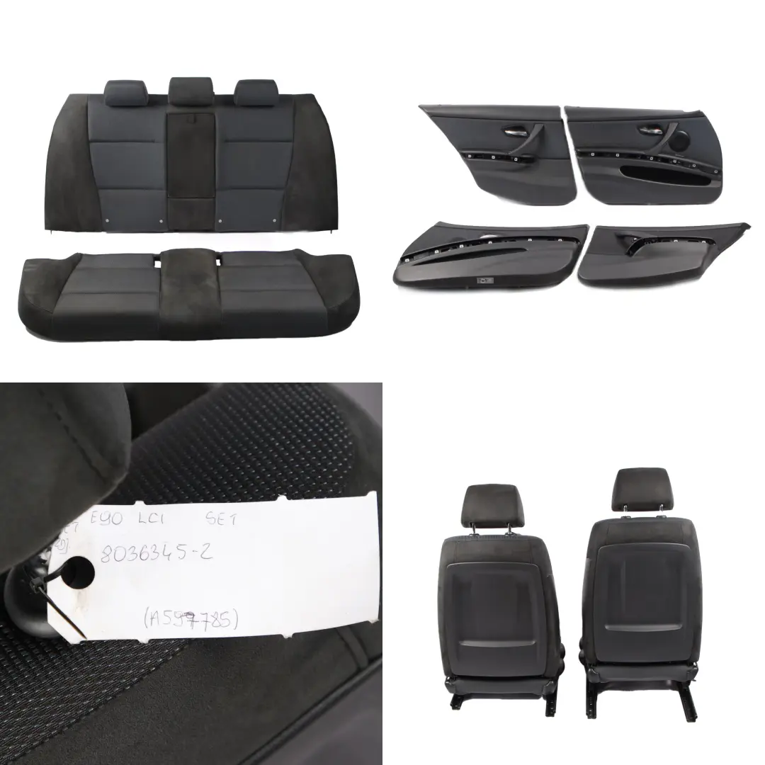 Seats BMW E90 LCI M Sport Alcantara Cloth Interior Set Seat with Door Cards - SKU 8036345-2 - Part number 8036345
