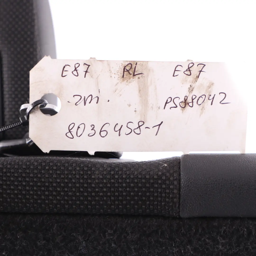 BMW E87 Rear Seat Backrest Left N/S Back Cover Sensatec Cloth Flashpoint - SKU 8036458-1 - Part number 8036458