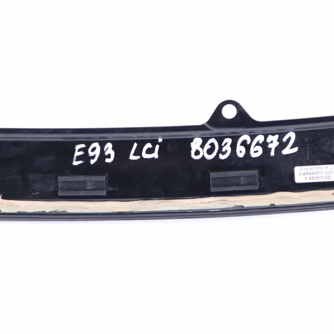 BMW E93 F33 Convertible Moulding Folding Top Lid High Gloss Glanzschwarz - SKU 8036672-2 - Part number 8036672