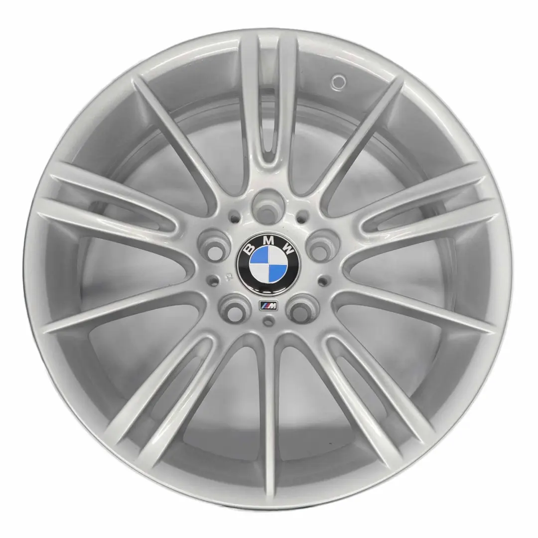 Complete Set 4x Silver Wheel Rim 18" M Spider Spoke 193 BMW E90 E91 E92 E93 - SKU 8036933/8036934-1 - Part number 8036933