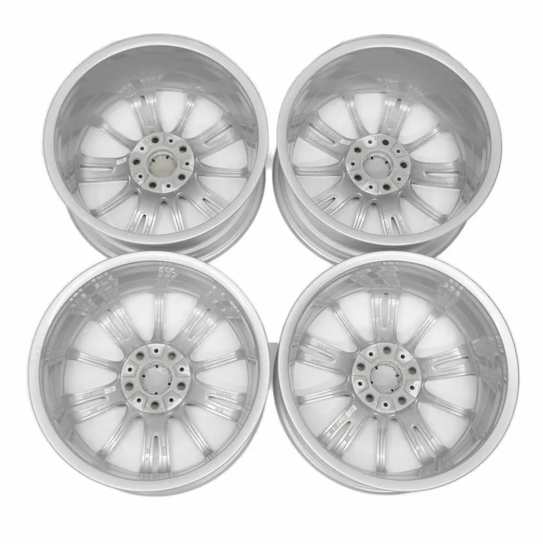 Complete Set 4x Silver Wheel Rim 18" M Spider Spoke 193 to BMW E90 E91 E92 E93 with Part number 8036933 BMW E90 E91 E92 E93 Complete Set 4x Silver Wheel Rim 18" M Spider Spoke 193 - SKU 8036933/8036934-1 - Part number 8036933