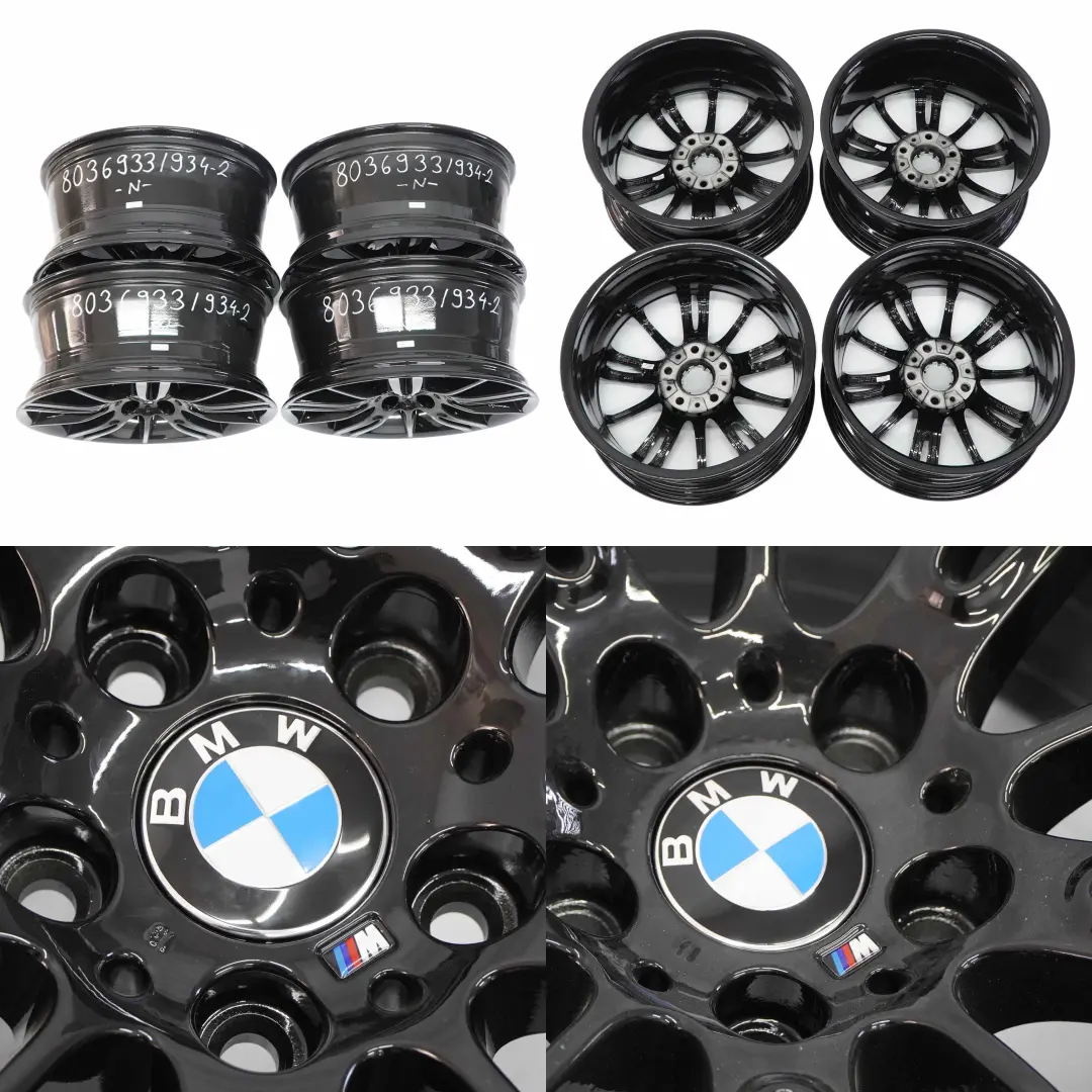 Jantes D'Alu Alliage Complete 4x Roue 18" M Rayons en etoile pour BMW E90 E91 E92 à propos du numéro de pièce 8036933 BMW E90 E91 E92 Jantes D'Alu Alliage Complete 4x Roue 18" M Rayons en etoile - SKU 8036933/8036934-2 - Numéro de pièce 8036933