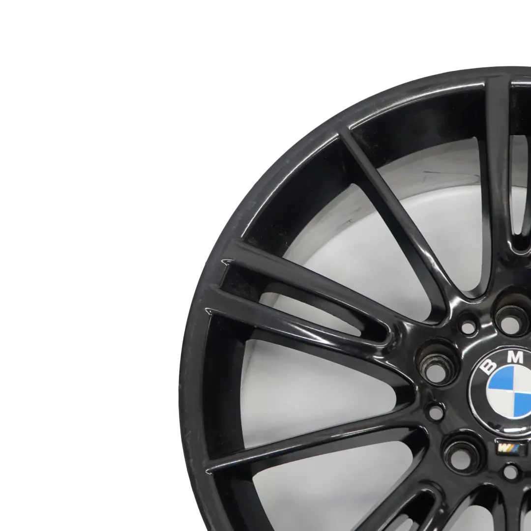 BMW E90 E91 Black Rear Alloy Wheel Rim 18" 8,5J ET:37 M Spider Spoke 193 VIA - SKU 8036934-VIA2 - Part number 8036934
