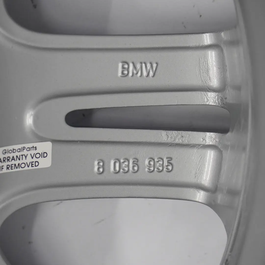 Llanta De Aleacion Plateada Doble Radios 194 17 "ET:34 8J para BMW E90 E91 E92 con número de pieza 8036935 BMW E90 E91 E92 Llanta De Aleacion Plateada Doble Radios 194 17 "ET:34 8J - SKU 8036935-8 - Número de pieza 8036935