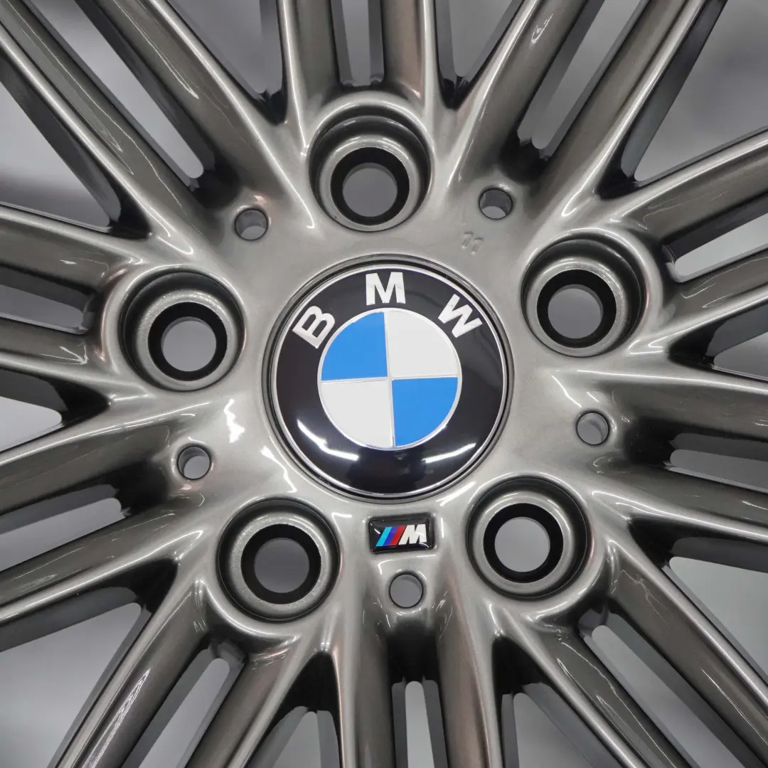 BMW E81 E82 E87 Gris Jantes Alu Alliage 17" M Rayons Doubles 207 7J ET:47 - SKU 8036937-7 - Numéro de pièce 8036937