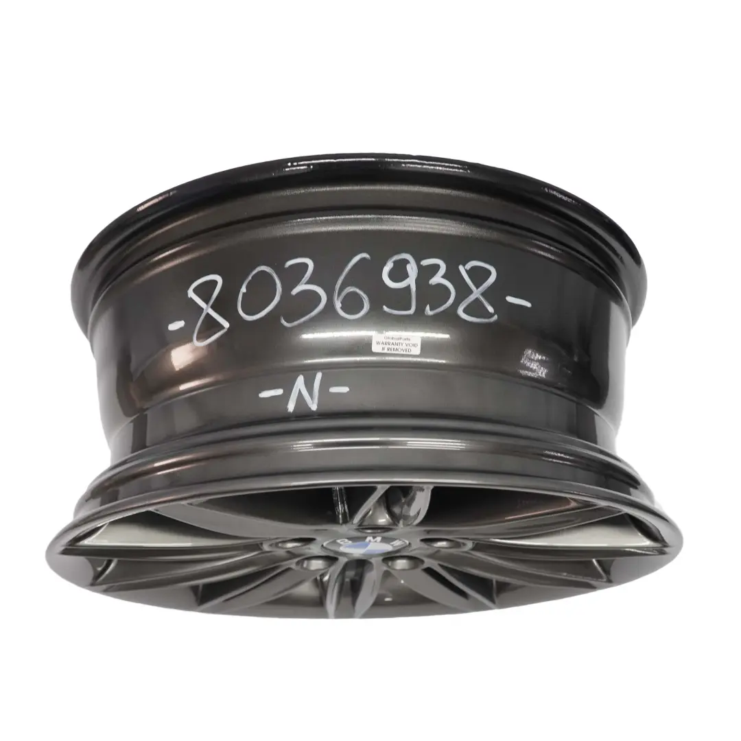 BMW E81 E87 Gris llanta trasera aleacion de 17 "M de doble radio 207 7,5J ET:47 - SKU 8036938 - Número de pieza 8036938