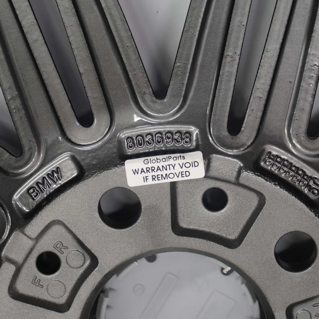 BMW E81 E87 Grau Hinten Alufelge Alu Felge Rad M Doppelspeiche 207 7,5J ET:47 - SKU 8036938 - Teilenummer 8036938