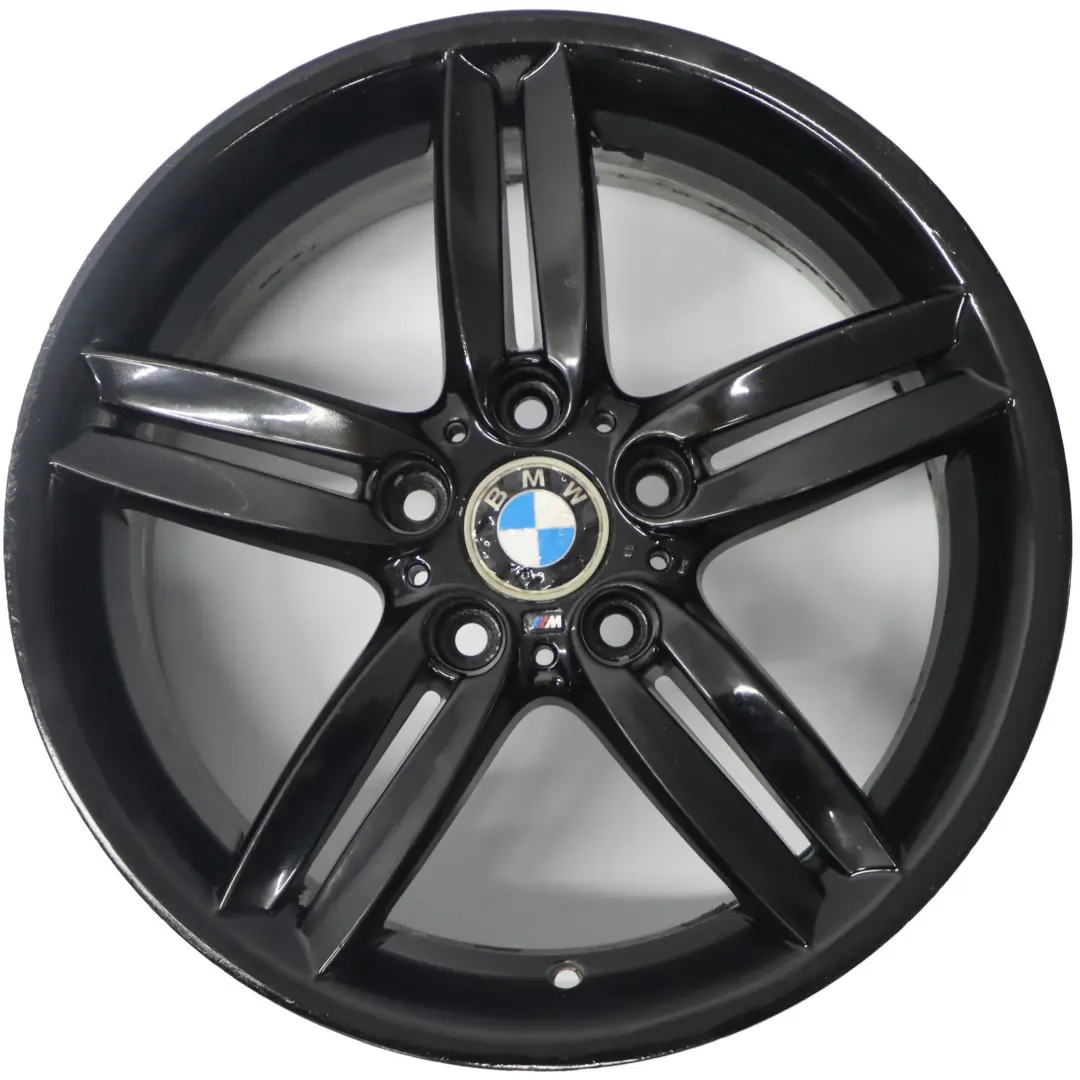 BMW E81 E87 Llanta de Aleación Delantera Negra 18" 7,5J M Doble Radio 208 - SKU 8036939-4 - Número de pieza 8036939