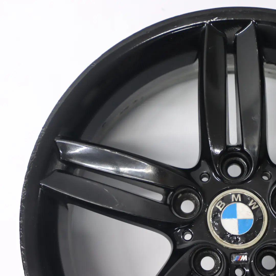 BMW E81 E87 Jante alliage avant noire 18" 7,5J M Double Spoke 208 - SKU 8036939-4 - Numéro de pièce 8036939