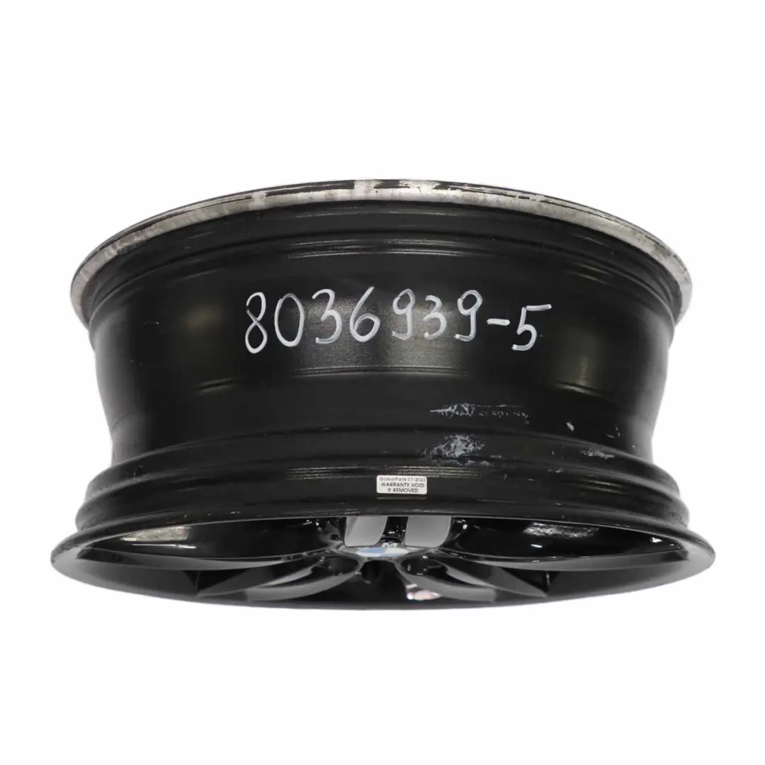 BMW E81 E87 Schwarz Vorne Alufelge Rad Felge 18" 7,5J M Doppelspeichen 208 - SKU 8036939-5 - Teilenummer 8036939