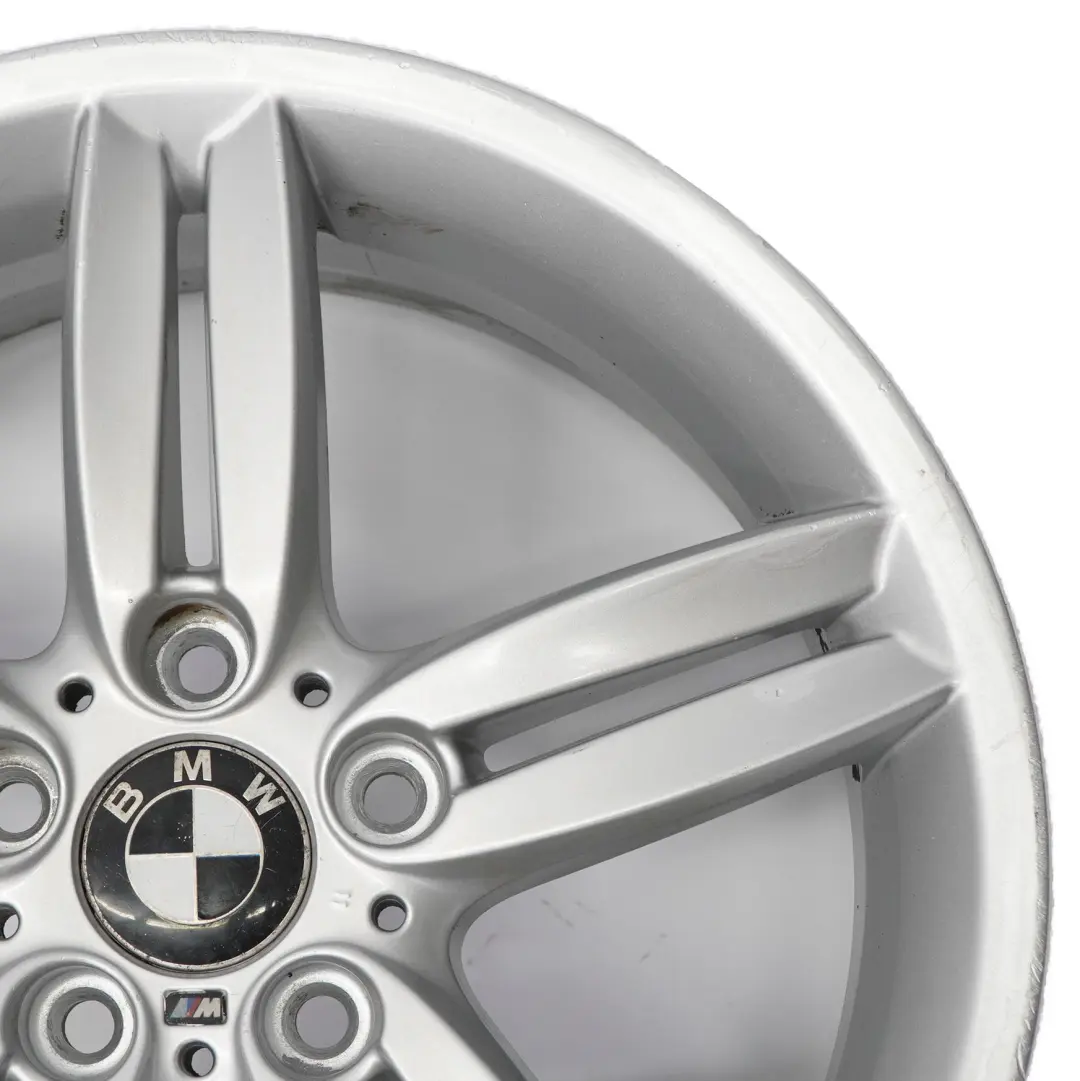 Front Silver Alloy Wheel Rim 18" 7,5J M Double Spoke 208 to BMW E81 E87 with Part number 8036939 BMW E81 E87 Front Silver Alloy Wheel Rim 18" 7,5J M Double Spoke 208 - SKU 8036939-7 - Part number 8036939