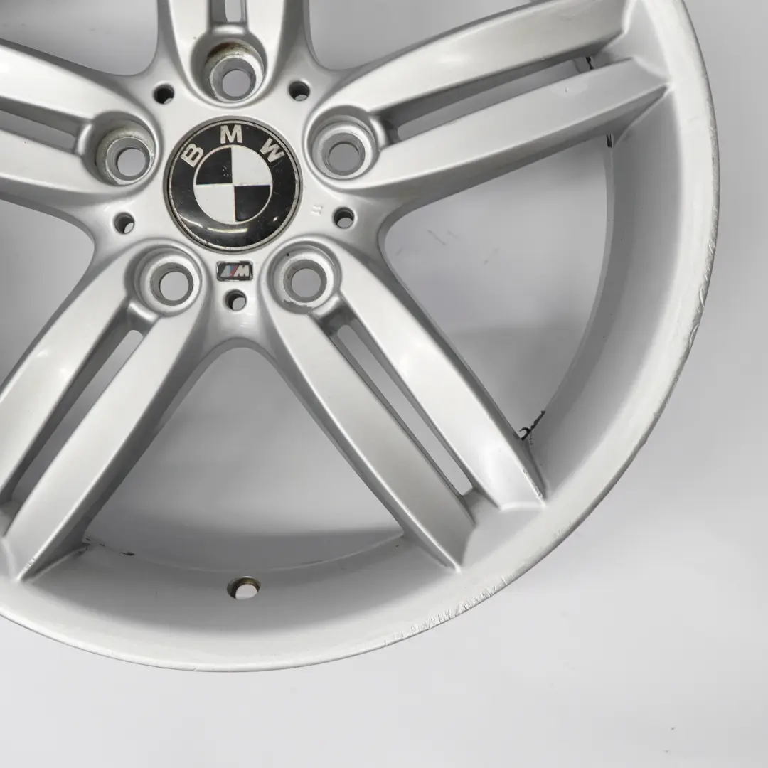 Front Silver Alloy Wheel Rim 18" 7,5J M Double Spoke 208 to BMW E81 E87 with Part number 8036939 BMW E81 E87 Front Silver Alloy Wheel Rim 18" 7,5J M Double Spoke 208 - SKU 8036939-7 - Part number 8036939
