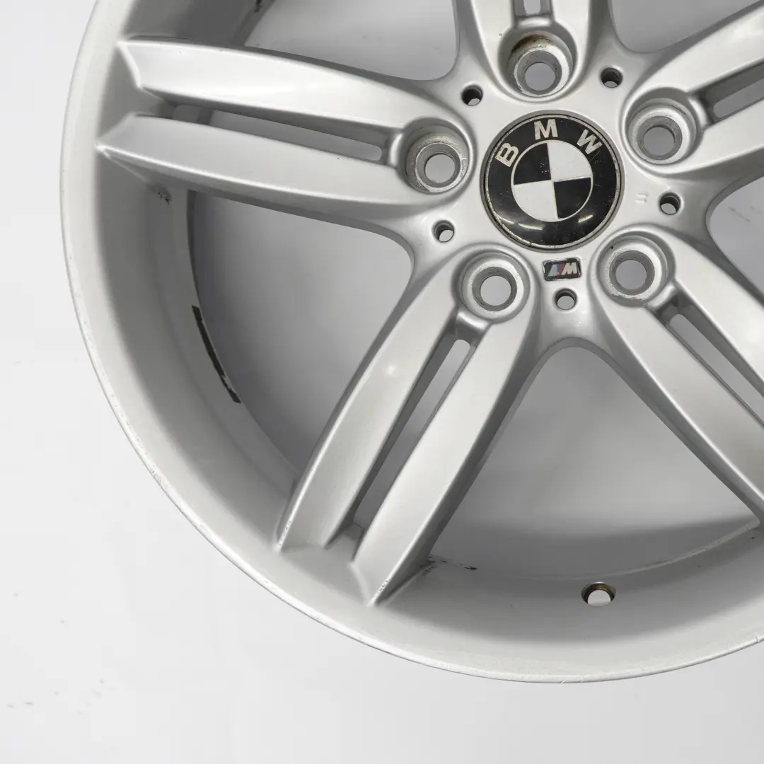 Front Silver Alloy Wheel Rim 18" 7,5J M Double Spoke 208 to BMW E81 E87 with Part number 8036939 BMW E81 E87 Front Silver Alloy Wheel Rim 18" 7,5J M Double Spoke 208 - SKU 8036939-7 - Part number 8036939
