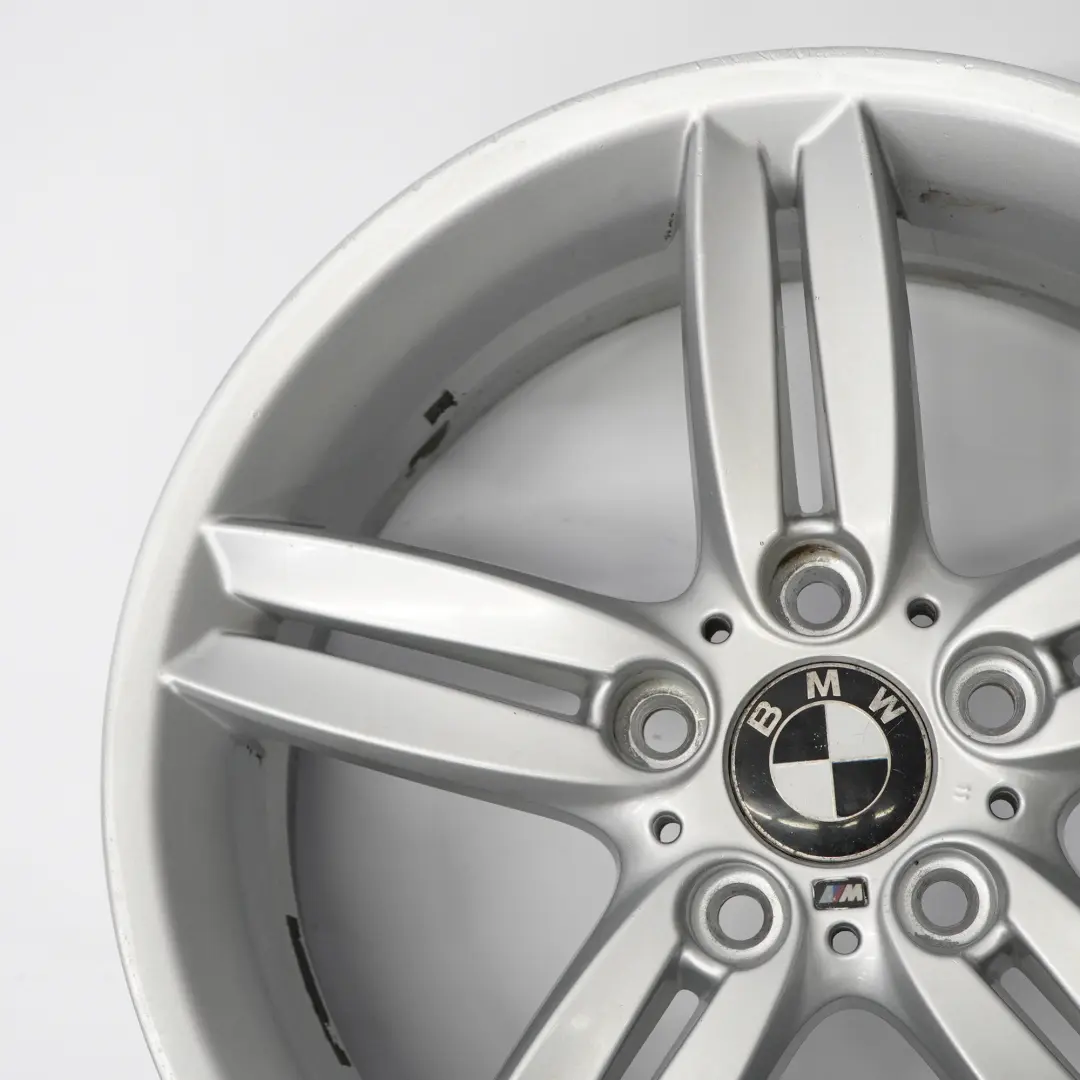 Front Silver Alloy Wheel Rim 18" 7,5J M Double Spoke 208 to BMW E81 E87 with Part number 8036939 BMW E81 E87 Front Silver Alloy Wheel Rim 18" 7,5J M Double Spoke 208 - SKU 8036939-7 - Part number 8036939