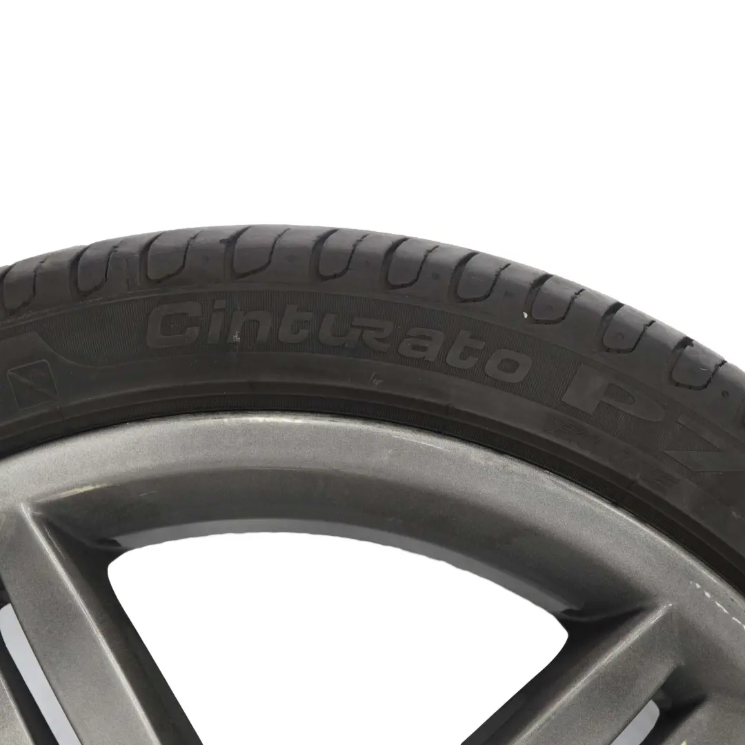 BMW E81 E87 Grey Complete Set 4x Wheel Alloy Rim Tyre 18" M Double Spoke 208 - SKU 8036939/8036940 SET - Part number 8036939