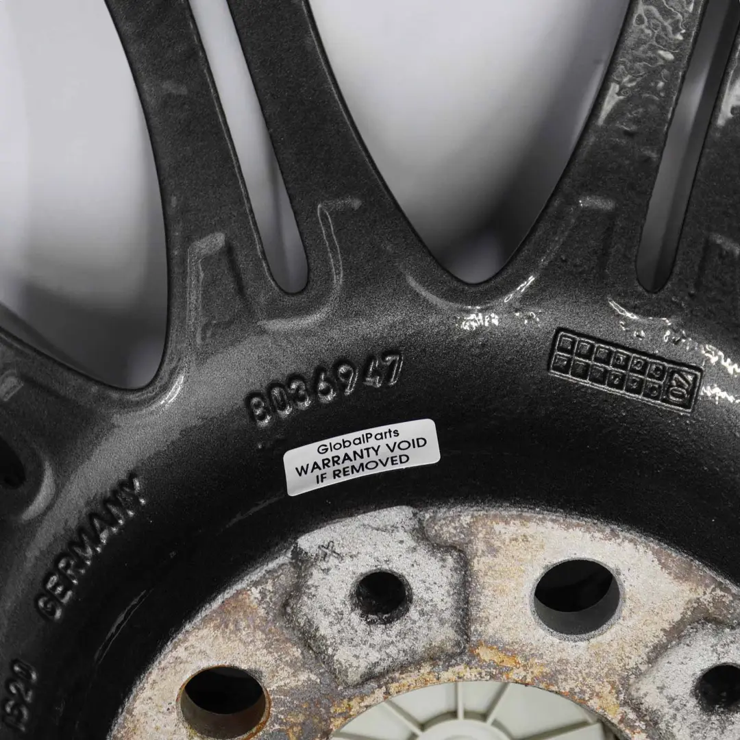 Ferricgrey Leichtmetallfelge 18" ET:20 8J M Doppelspeiche 135 für BMW E60 E61 mit Teilenummer 8036947 BMW E60 E61 Ferricgrey Leichtmetallfelge 18" ET:20 8J M Doppelspeiche 135 - SKU 8036947-8 - Teilenummer 8036947