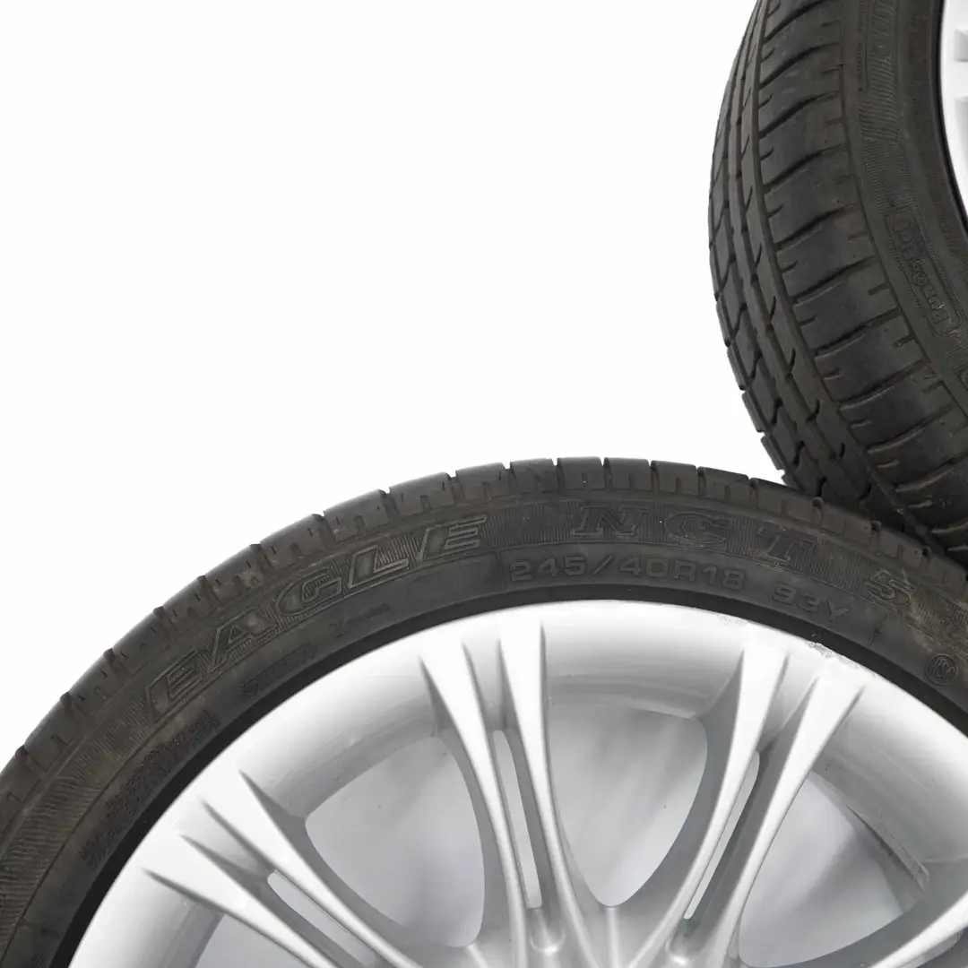 Set completo 4x Ruote Pneumatici M Doppie Razze 135 18" 8J ET:20 per BMW E60 con numero di parte 8036947 BMW E60 Set completo 4x Ruote Pneumatici M Doppie Razze 135 18" 8J ET:20 - SKU 8036947-SET - Numero di parte 8036947
