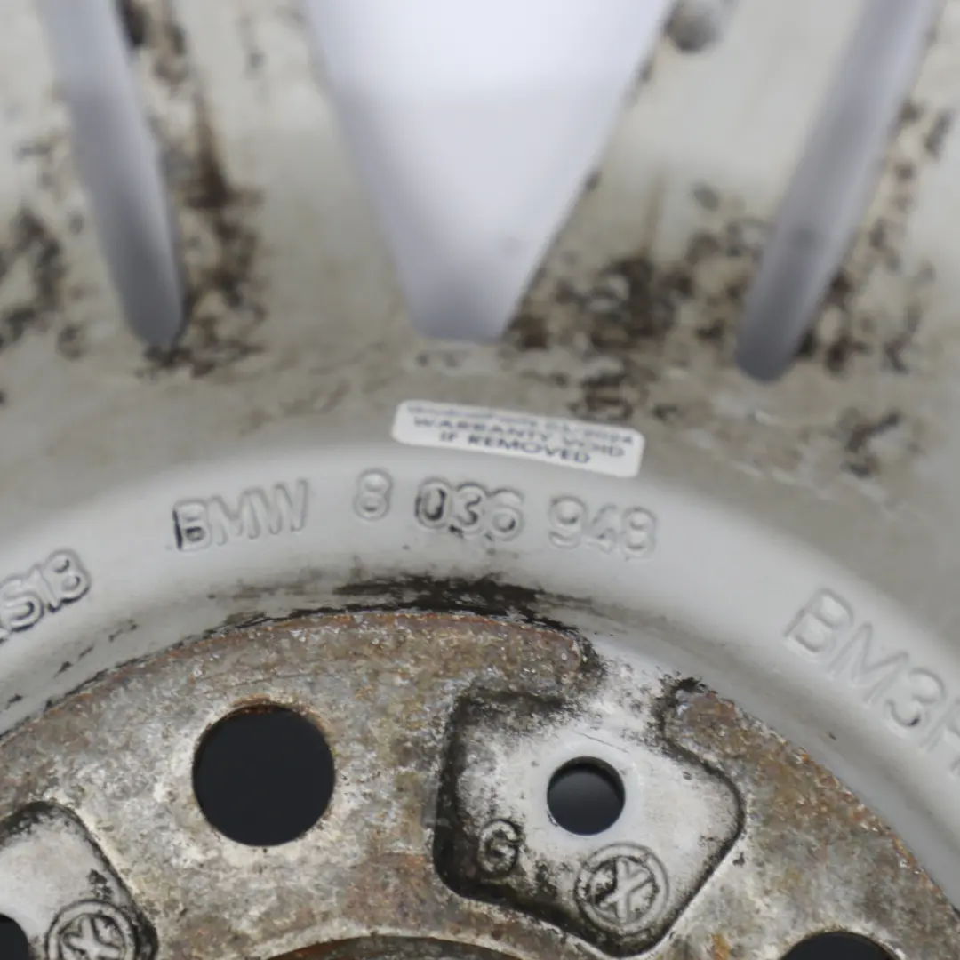 Front Alloy Wheel Rim 19" 8,5J ET:18 M Double Spoke 172 to BMW E60 E61 with Part number 8036948 BMW E60 E61 Front Alloy Wheel Rim 19" 8,5J ET:18 M Double Spoke 172 - SKU 8036948-4 - Part number 8036948