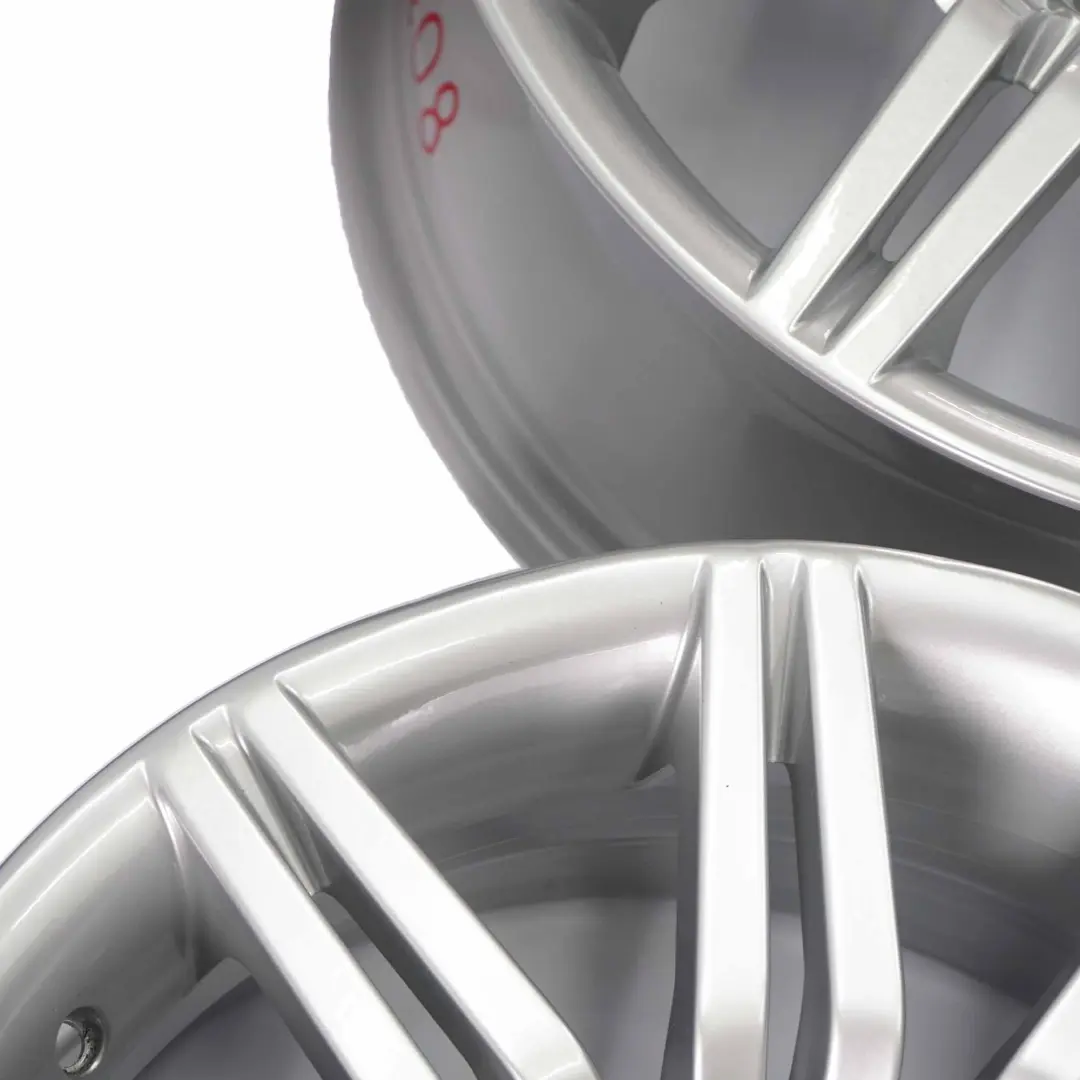 BMW E60 Argent Complete 4x Roue Jantes en Alliage Aluminium 19" M Rayons Doubles - SKU 8036948/8036949-1 - Numéro de pièce 8036948/8036949