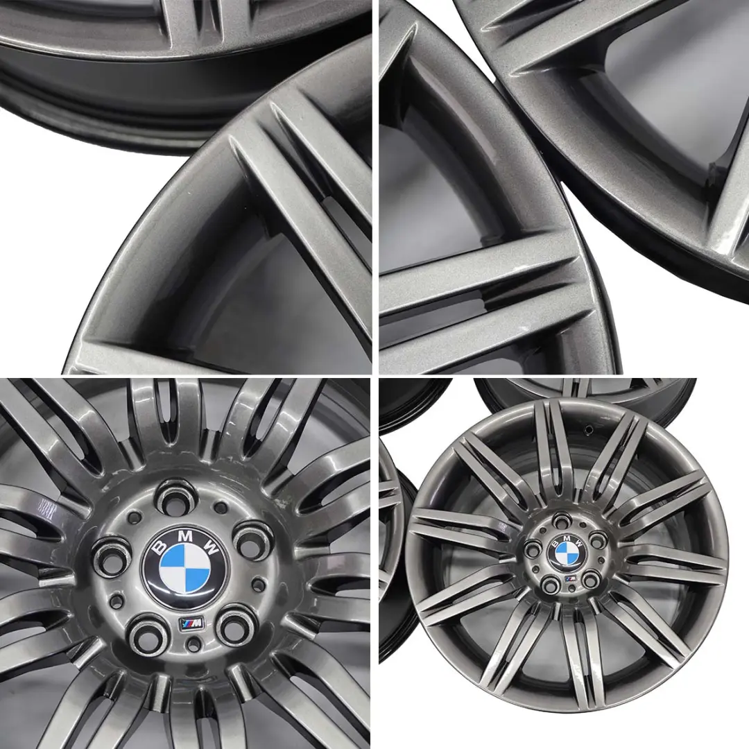 Grey Set Complete 4x Wheel Rim 19" 8,5J / 9,5J M Double Spoke 172 to BMW E60 with Part number 8036948/8036949 BMW E60 Grey Set Complete 4x Wheel Rim 19" 8,5J / 9,5J M Double Spoke 172 - SKU 8036948/8036949 - Part number 8036948/8036949