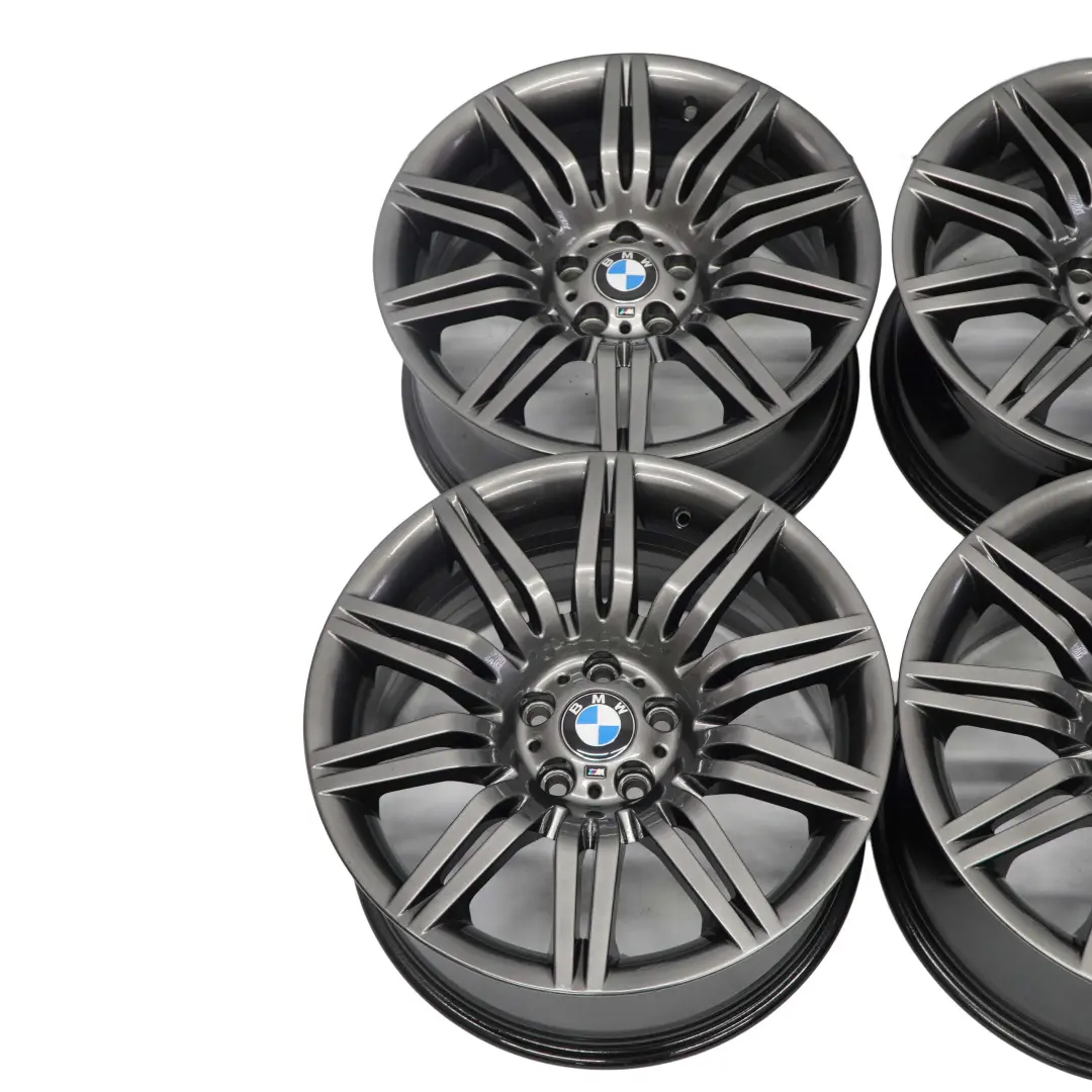 Gris Complete 4x Roue Jantes en Alliage Aluminium 19" M Rayons Doubles pour BMW E60 à propos du numéro de pièce 8036948/8036949 BMW E60 Gris Complete 4x Roue Jantes en Alliage Aluminium 19" M Rayons Doubles - SKU 8036948/8036949 - Numéro de pièce 8036948/8036949