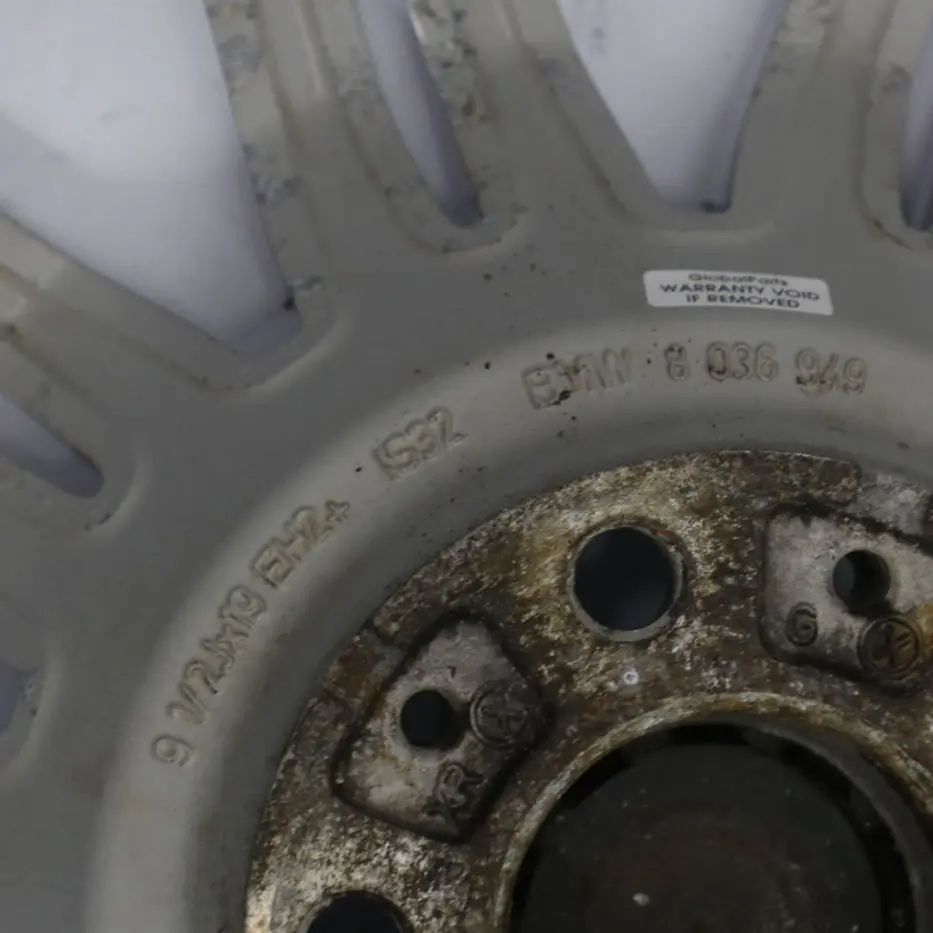 Alloy Wheel Rim 19" ET:32 9,5J M Double Spoke 172 to BMW E60 E61 Rear with Part number 8036949 BMW E60 E61 Rear Alloy Wheel Rim 19" ET:32 9,5J M Double Spoke 172 - SKU 8036949-3 - Part number 8036949