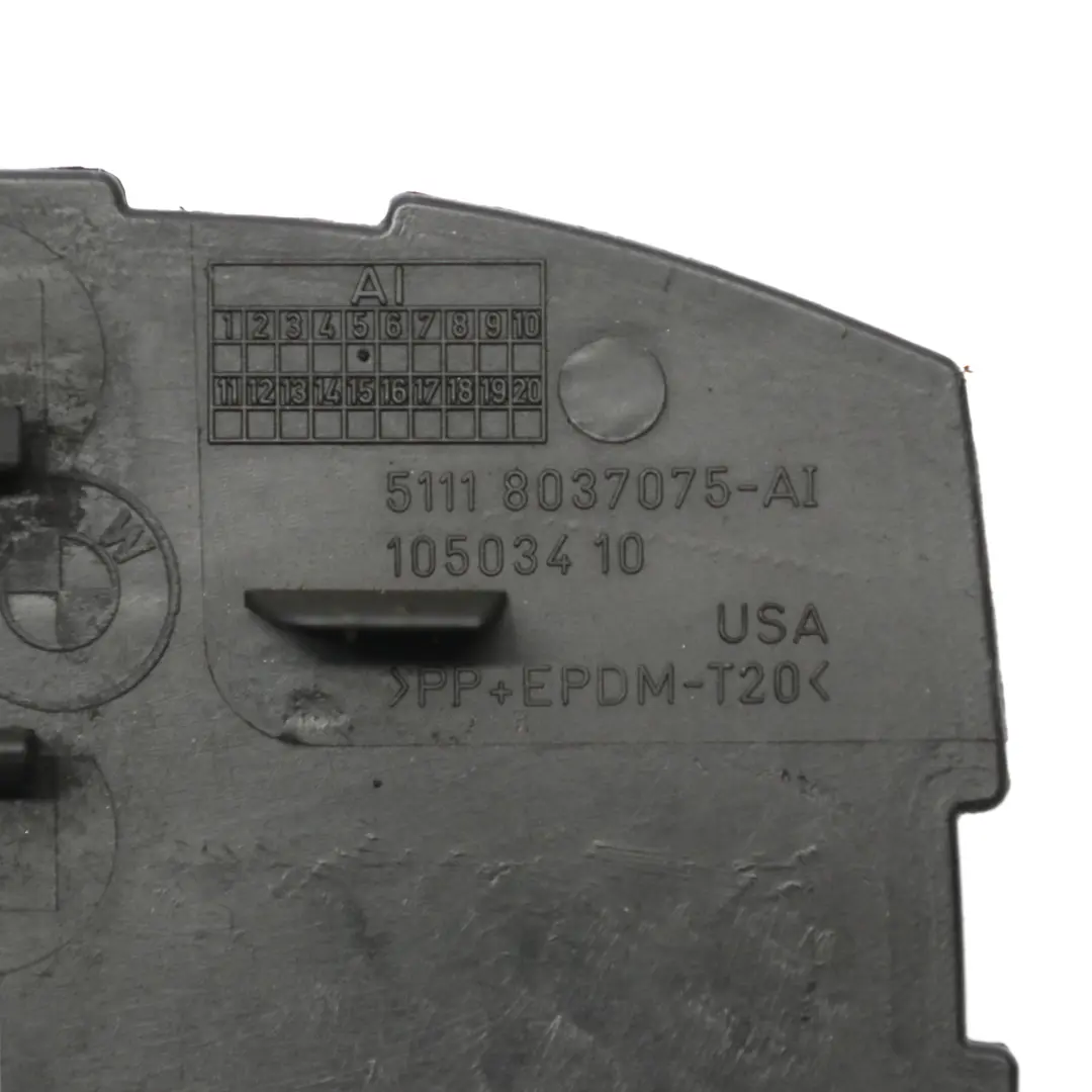 BMW X5 E70 Paraurti anteriore Griglia Pannello inferiore M Sport - SKU 8037075 - Numero di parte 8037075