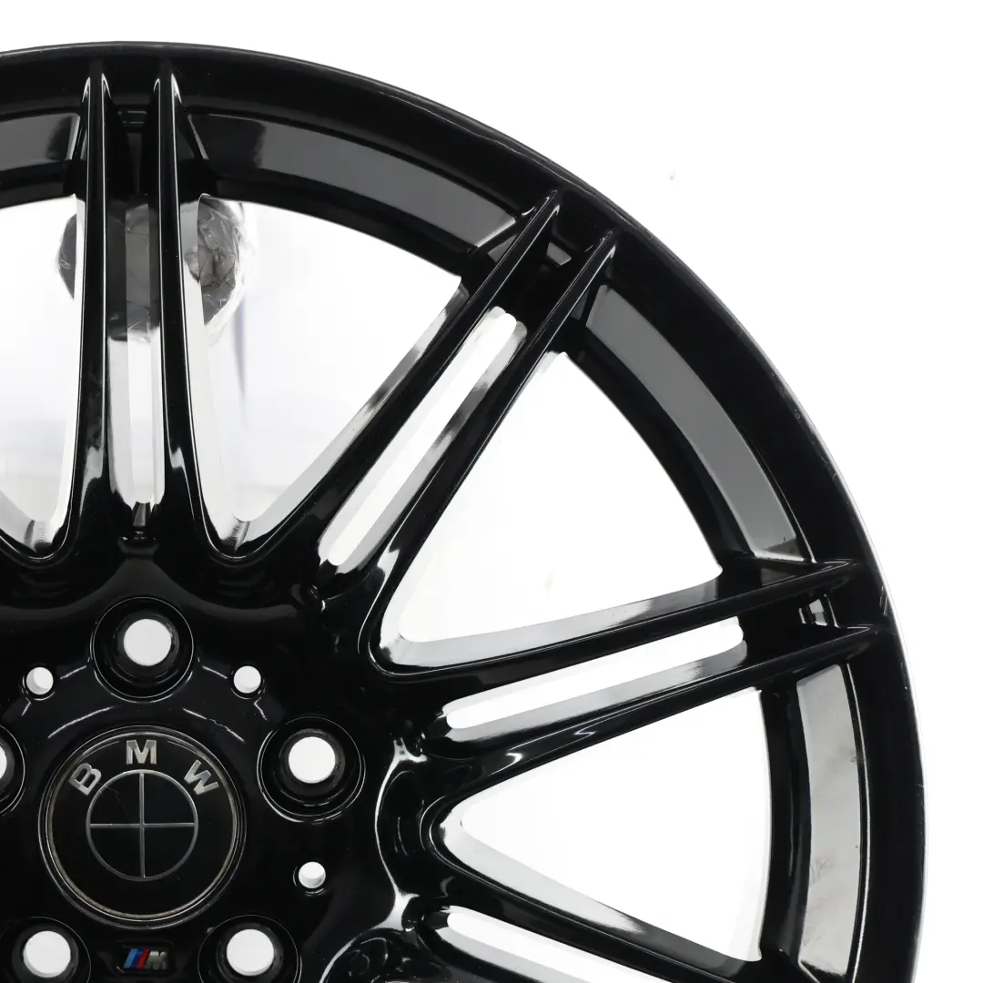 BMW E90 E91 Schwarz Hinten Alu Felge Alufelge 19" M Double Spoke 225 9J ET:39 - SKU 8037142-3 - Teilenummer 8037142