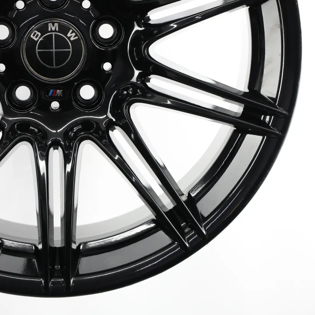 BMW E90 E91 E92 E93 Black Rear Wheel Alloy Rim 19" M Double Spoke 225 9J ET:39 - SKU 8037142-3 - Part number 8037142