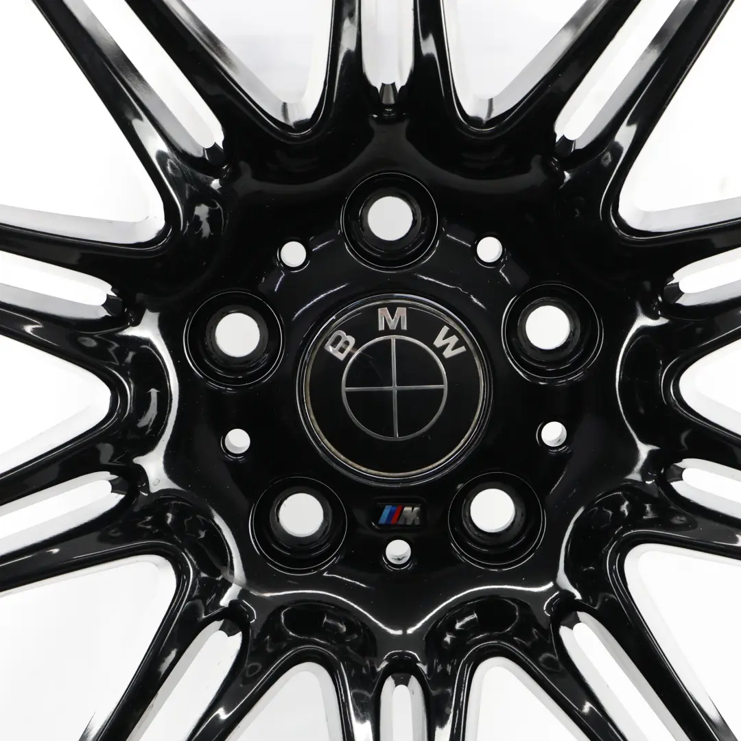 BMW E90 E91 E92 E93 Black Rear Wheel Alloy Rim 19" M Double Spoke 225 9J ET:39 - SKU 8037142-3 - Part number 8037142