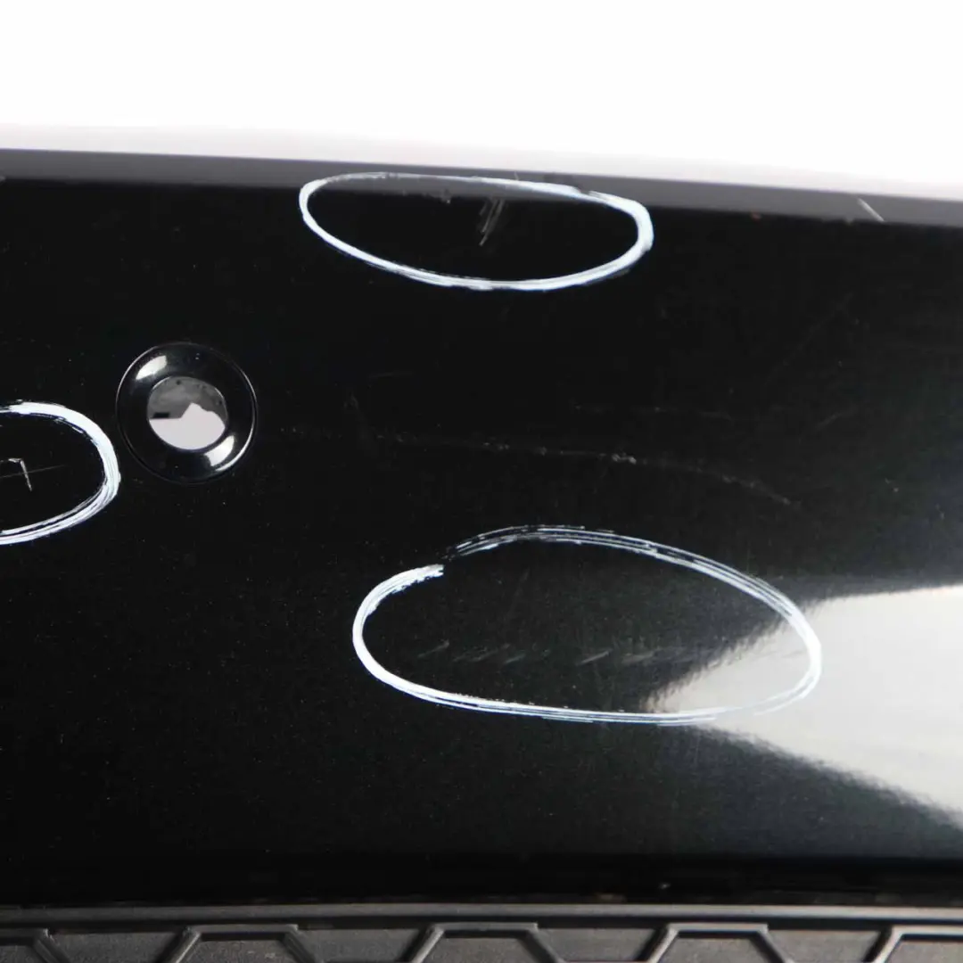 Bumper Trim Panel Black Sapphire Metallic - 475 to BMW X5 E70 1 M Sport Rear with Part number 8037277 BMW X5 E70 1 M Sport Rear Bumper Trim Panel Black Sapphire Metallic - 475 - SKU 8037277-BS1 - Part number 8037277