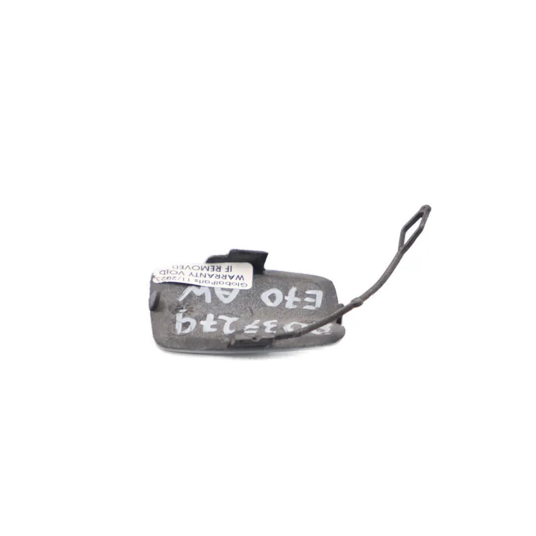 BMW E70 M Sport Towing Eye Hook Flap Cover Rear Left N/S Alpinweiss White 300 - SKU 8037279-AW - Part number 8037279