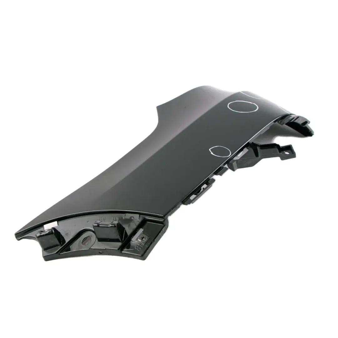 Bumper Left N/S Lateral Trim Panel Black Sapphire 475 to BMW 1 X5 E70 M Sport Rear with Part number 8037281 BMW 1 X5 E70 M Sport Rear Bumper Left N/S Lateral Trim Panel Black Sapphire 475 - SKU 8037281-BS1 - Part number 8037281