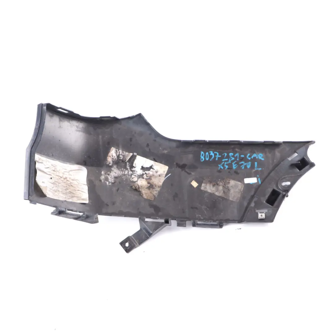 BMW X5 E70 M Sport Rear Bumper Left N/S Lateral Trim Panel Carbon Black - 416 - SKU 8037281-CAR - Part number 8037281