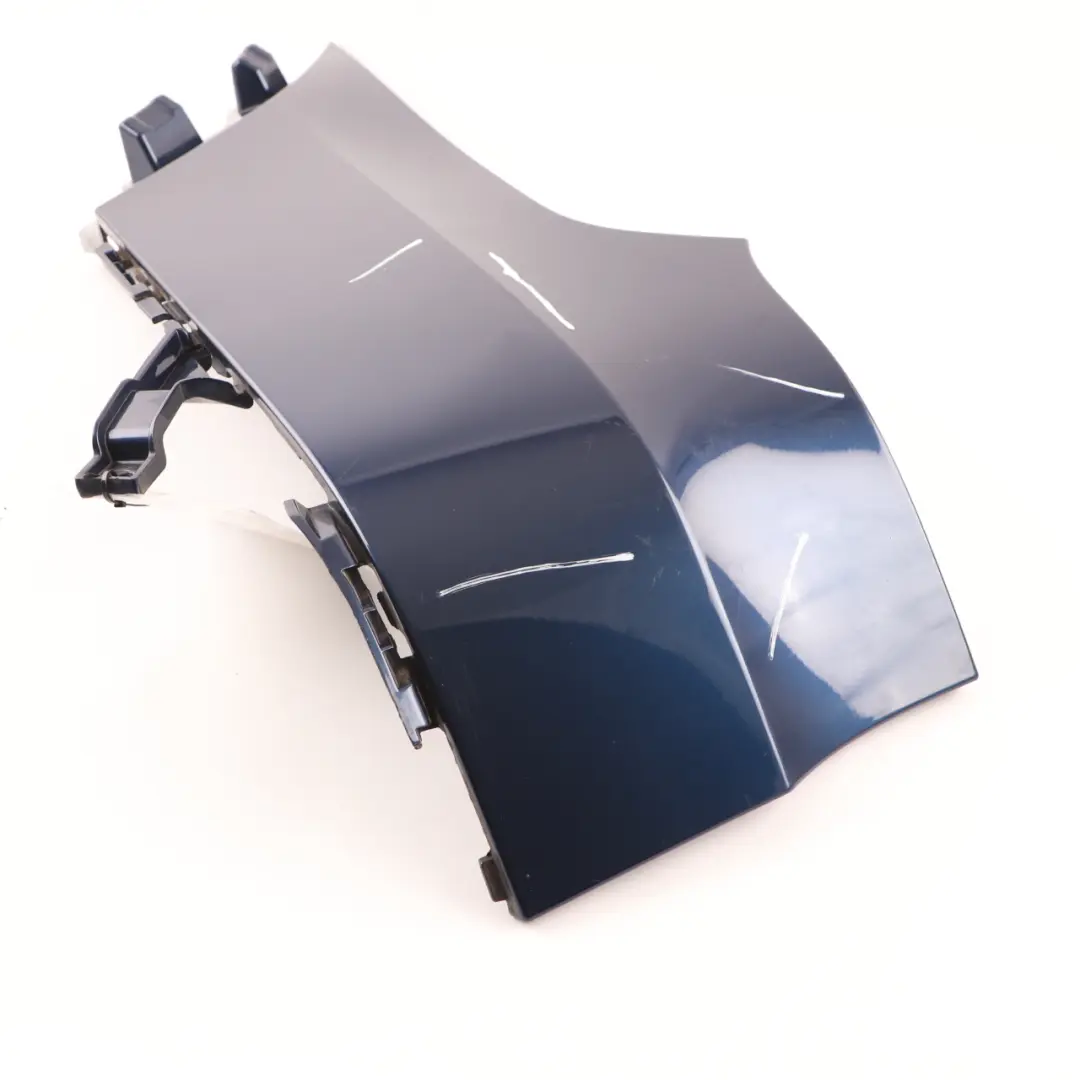 BMW X5 E70 M Sport Rear Bumper Lateral Trim Panel Left N/S Tiefseeblau Blue A76 - SKU 8037281-DSB - Part number 8037281