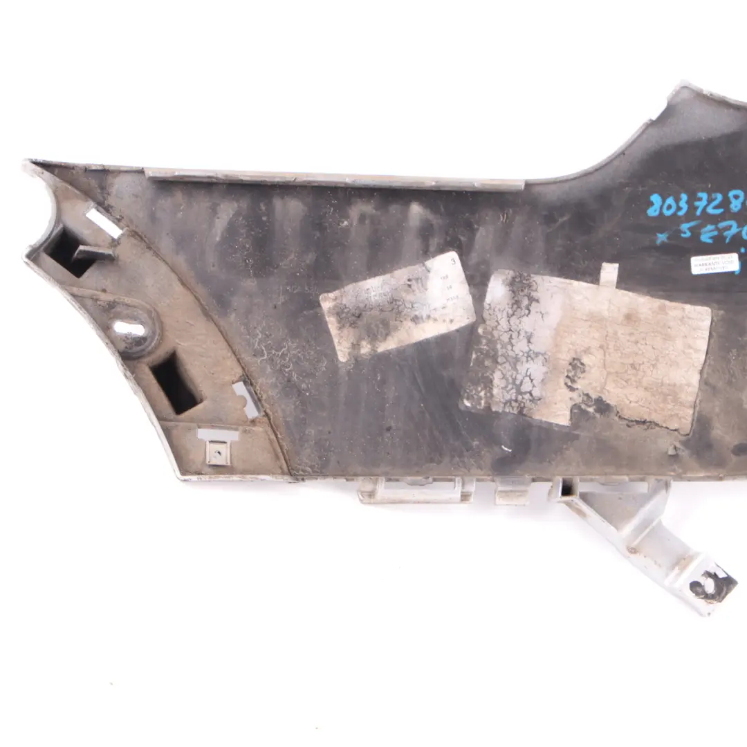 Bumper Right O/S Lateral Trim Panel Titan Silver 354 to BMW X5 E70 M Sport Rear with Part number 8037282 BMW X5 E70 M Sport Rear Bumper Right O/S Lateral Trim Panel Titan Silver 354 - SKU 8037282-TS2 - Part number 8037282