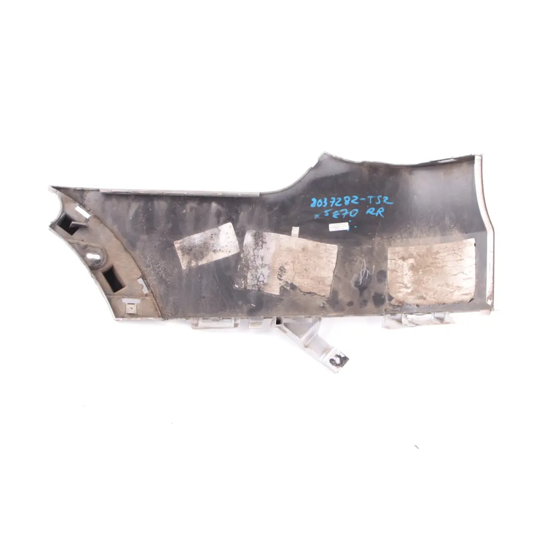 Bumper Right O/S Lateral Trim Panel Titan Silver 354 to BMW X5 E70 M Sport Rear with Part number 8037282 BMW X5 E70 M Sport Rear Bumper Right O/S Lateral Trim Panel Titan Silver 354 - SKU 8037282-TS2 - Part number 8037282
