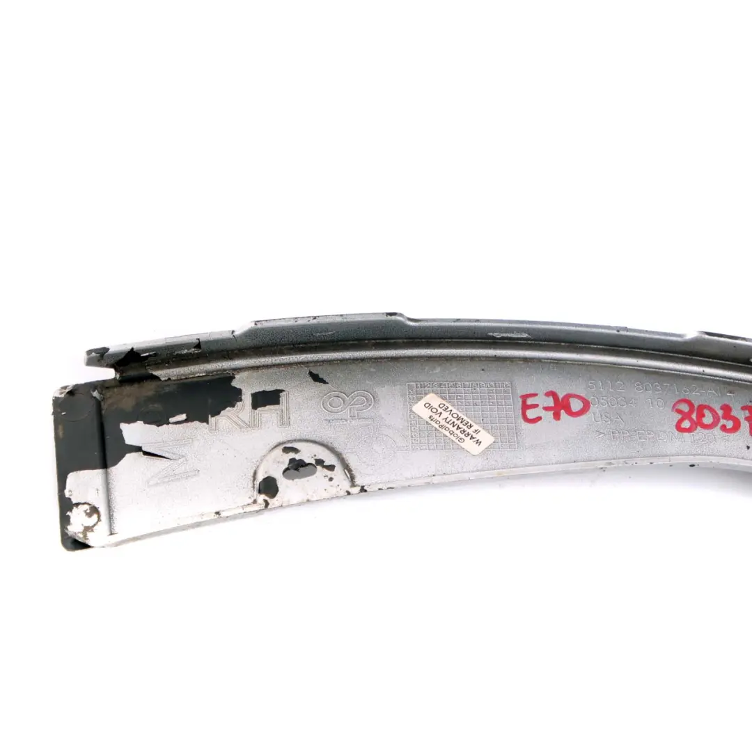 BMW X5 E70 M Sport Paraurti Paraspruzzi Destro Passaruota Titansilber Argento - SKU 8037284-TS - Numero di parte 8037284
