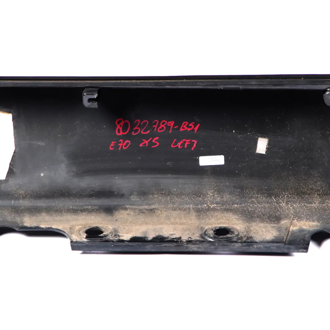 BMW X5 E70 1 M Sport Sill Strip Side Skirt Left N/S Black Sapphire Metallic 475 - SKU 8037289-BS1 - Part number 8037289