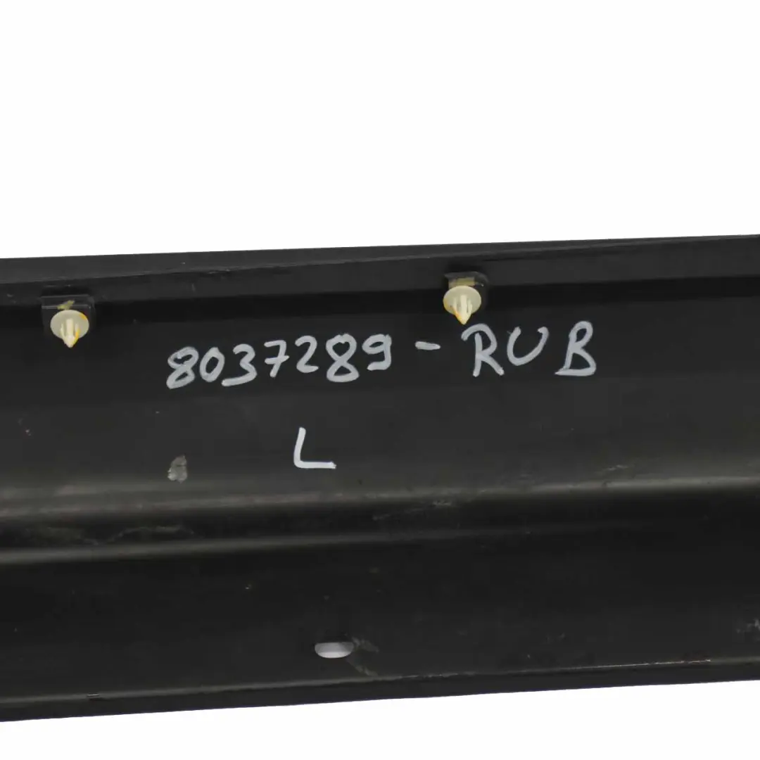  Faldón lateral BMW X5 E70 M Sport Listón de umbral izquierdo Rubinschwarz - S23 - SKU 8037289-RUB - Número de pieza 8037289