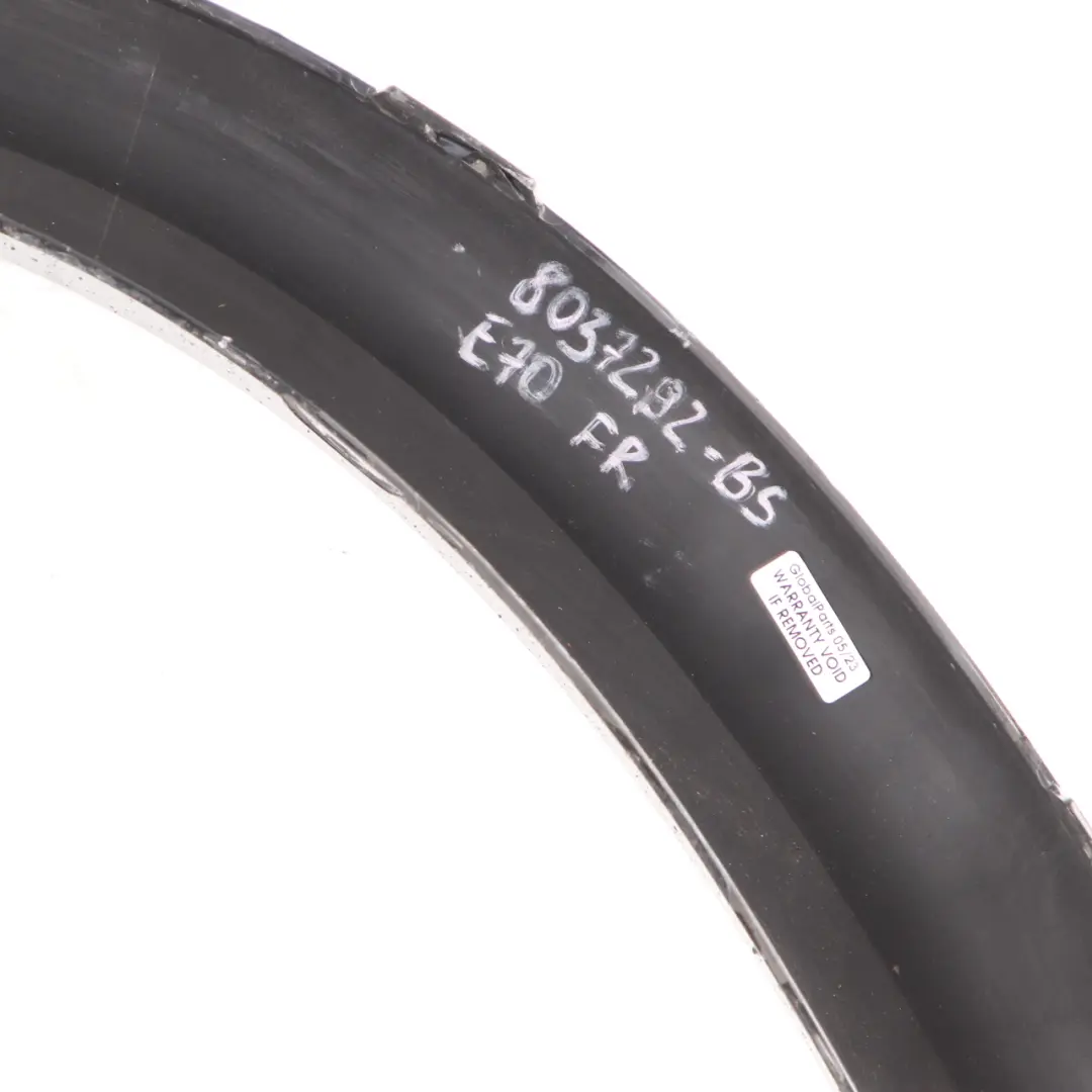 BMW X5 E70 M Sport Front Right O/S Cover Wheel Arch Trim Black Sapphire - 475 - SKU 8037292-BS - Part number 8037292