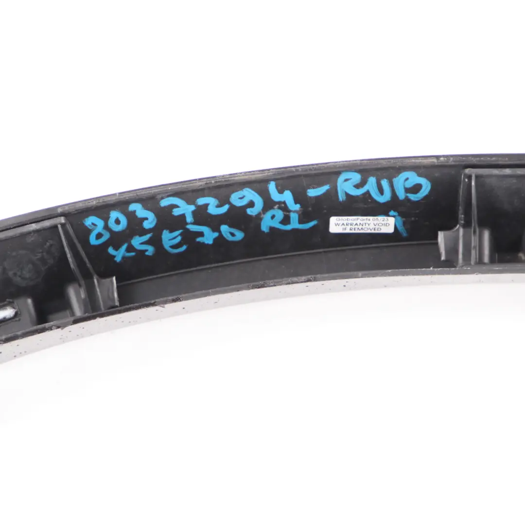 Arch Trim Rear Left N/S Cover Ruby Black - S23 to BMW X5 E70 M Sport Wheel with Part number 8037293 BMW X5 E70 M Sport Wheel Arch Trim Rear Left N/S Cover Ruby Black - S23 - SKU 8037293-RUB - Part number 8037293