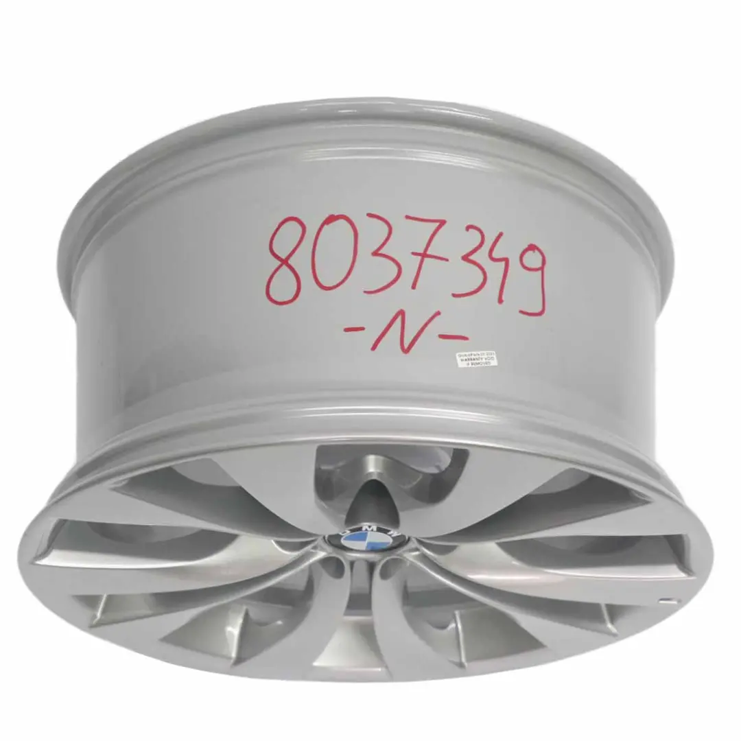 Front Wheel Alloy Rim 20" M V-spoke 227 10J ET:40 to BMW X5 E70 Silver with Part number 8037349 BMW X5 E70 Silver Front Wheel Alloy Rim 20" M V-spoke 227 10J ET:40 - SKU 8037349 - Part number 8037349