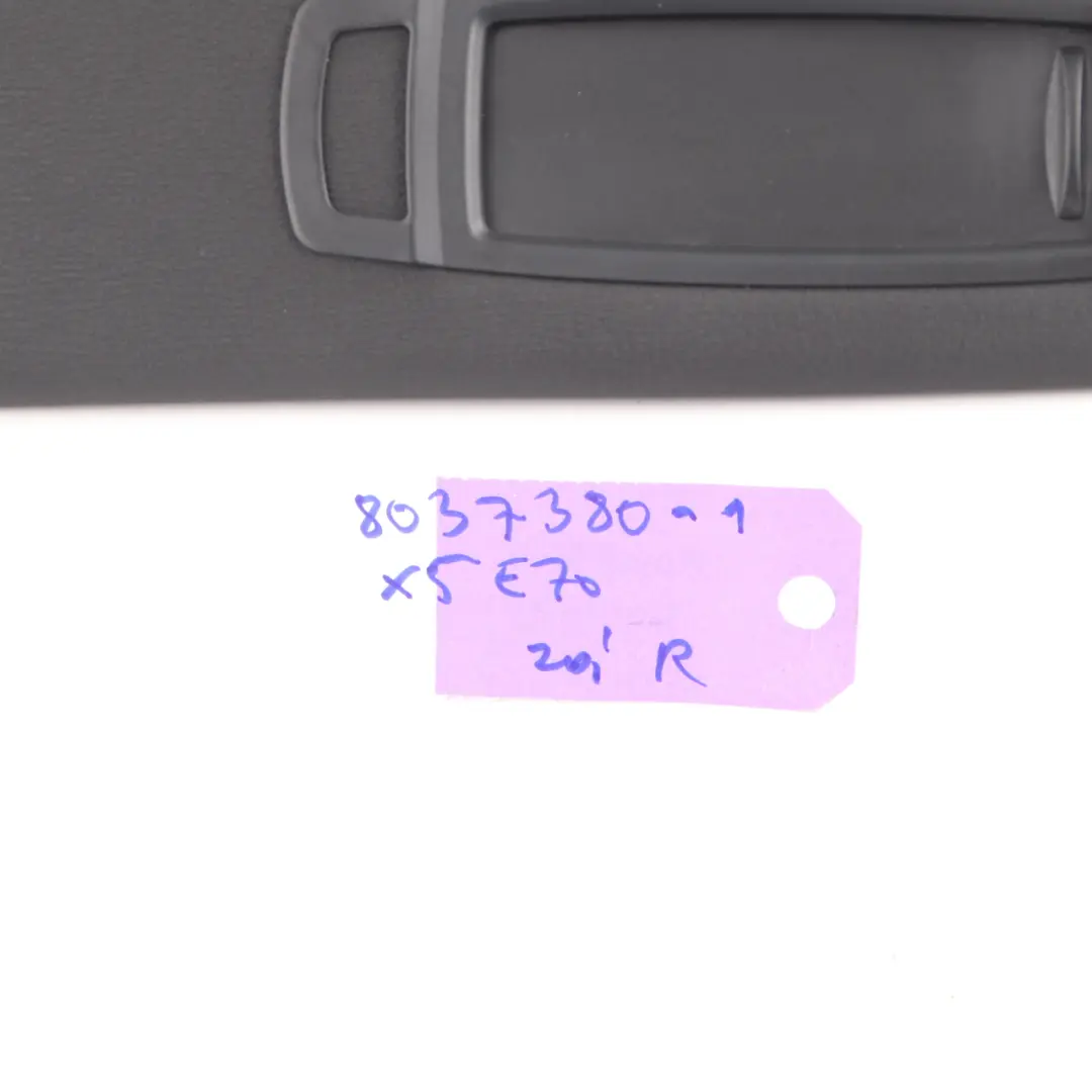 Sonnenblende Spiegel Make-Up rechts Panel schwarz Sunvisor für BMW E70 mit Teilenummer 8037380 BMW E70 Sonnenblende Spiegel Make-Up rechts Panel schwarz Sunvisor - SKU 8037380-1 - Teilenummer 8037380