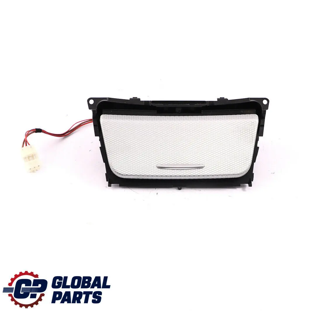 BMW E81 E82 E87 LCI Embellecedor cenicero aluminio frontal Glacier Silber