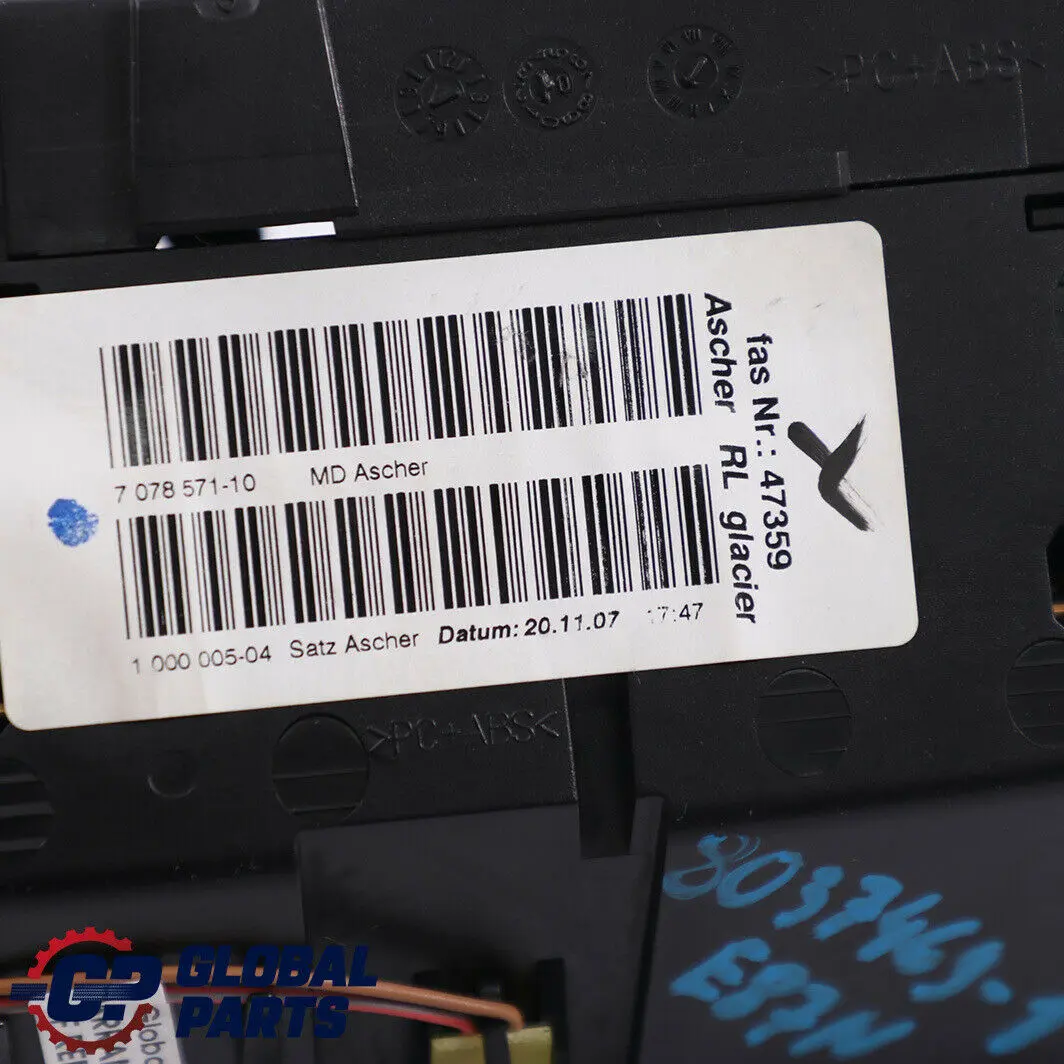 BMW E81 E82 E87 LCI Posacenere IN AlluMini o Alu Ghiaccio Argento - SKU 8037469-1 - Numero di parte 8037469
