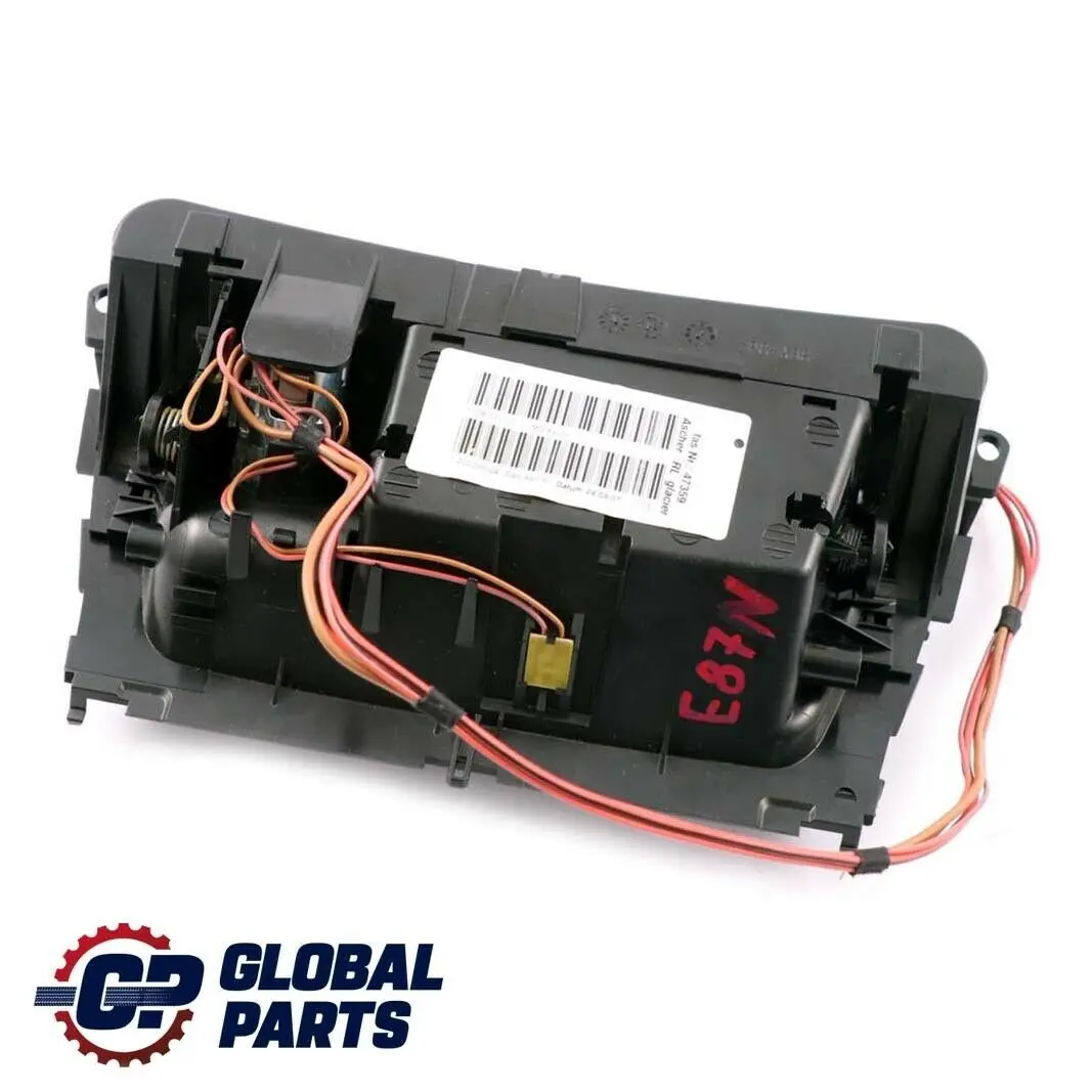BMW E81 E87 LCI Copertura In Alluminio Del Posacenere Anteriore Glacier Silber - SKU 8037469-2 - Numero di parte 8037469