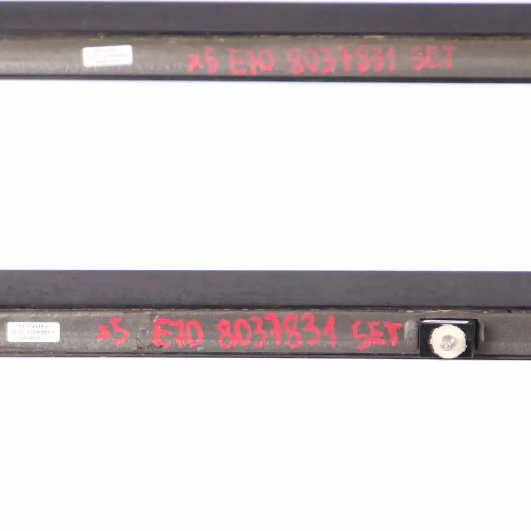 BMW X5 E70 Ringhiera tetto sinistra destra Barra portapacchi nera Linea d'ombra - SKU 8037831 - Numero di parte 8037831