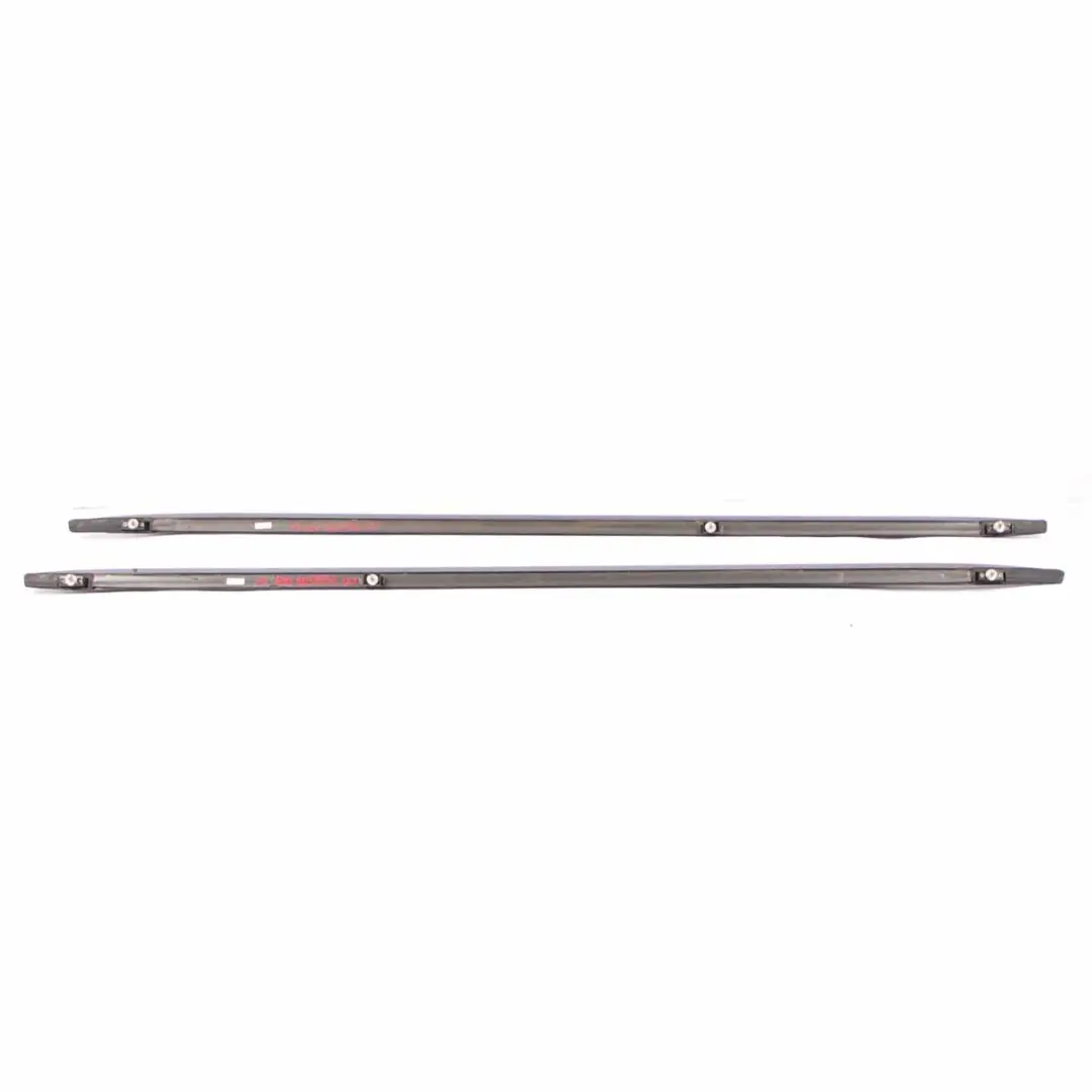 BMW X5 E70 Ringhiera tetto sinistra destra Barra portapacchi nera Linea d'ombra - SKU 8037831 - Numero di parte 8037831
