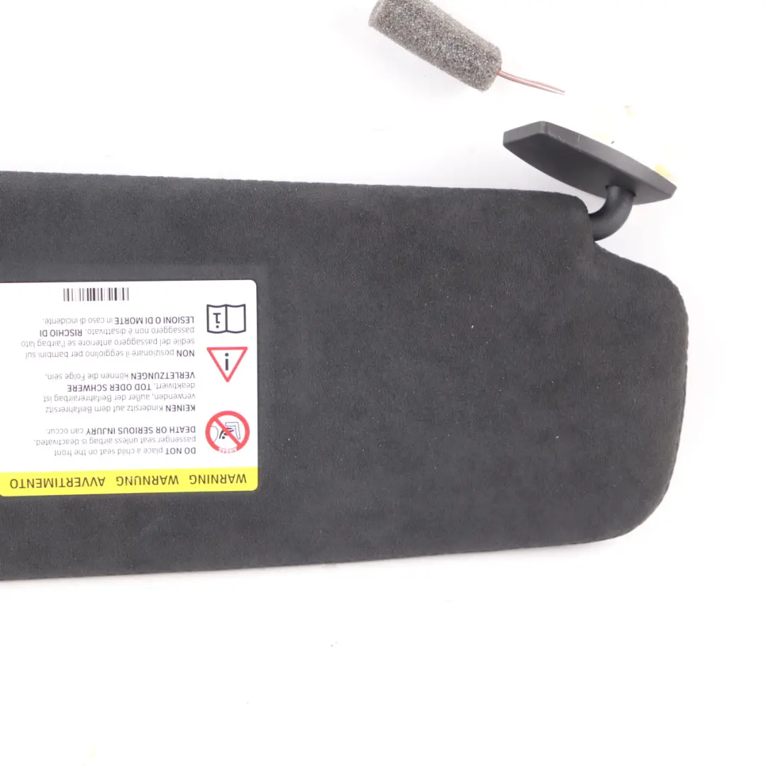 Sun Visor BMW F10 F11 Left N/S Illuminated Mirror Alcantara to with Part number 8038105 Sun Visor BMW F10 F11 Left N/S Illuminated Mirror Alcantara - SKU 8038105 - Part number 8038105